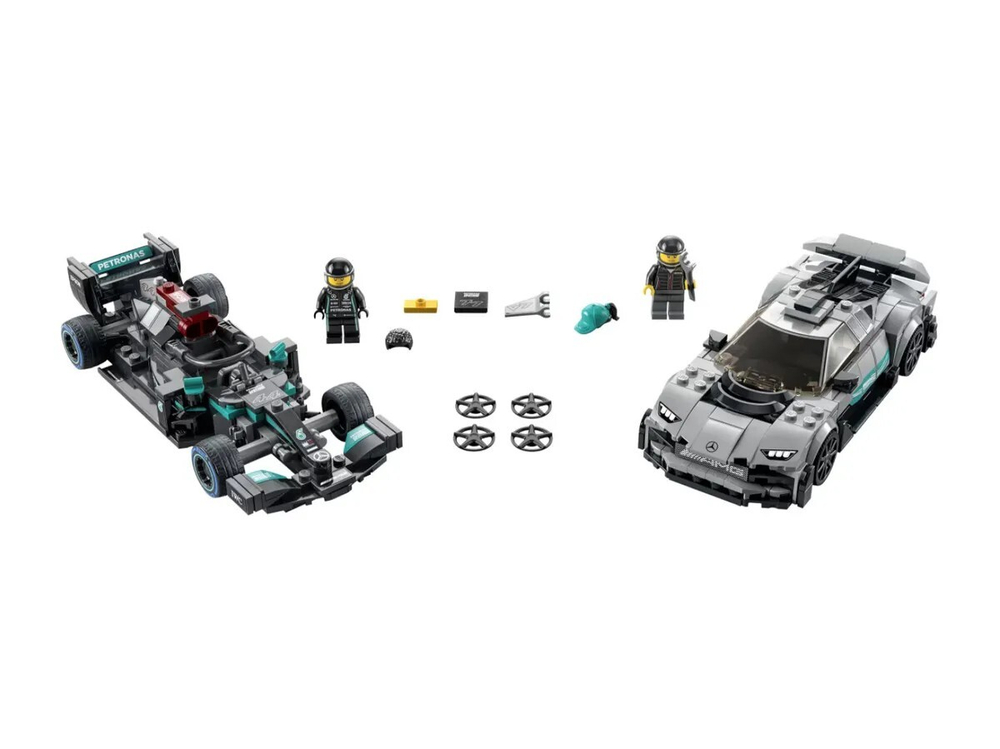 Конструктор LEGO Speed Champions Mercedes-AMG F1 W12 E Performance и Mercedes-AMG Project One | 76909