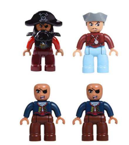 Набор Человечки ДУПЛО DUPLO "ПИРАТЫ" - 4 шт, md1003