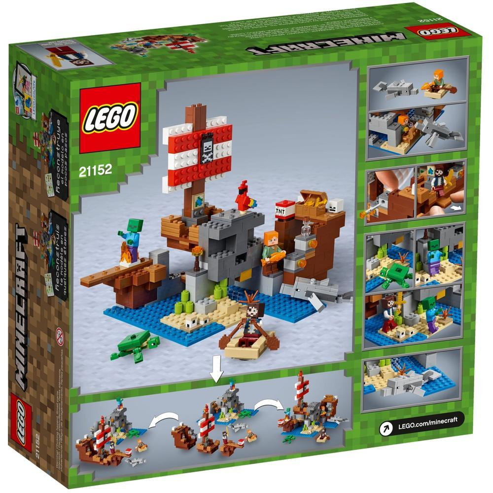 Конструктор LEGO Minecraft Приключения на пиратском корабле | 21152