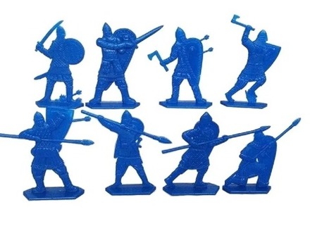 Солдатики "Русская пешая дружина". Синие