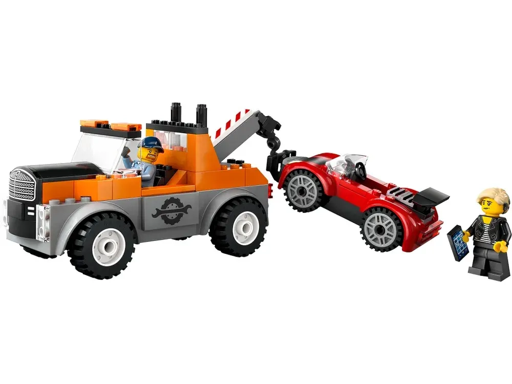 Конструктор LEGO City Ремонт эвакуаторов и спортивных автомобилей | 60435