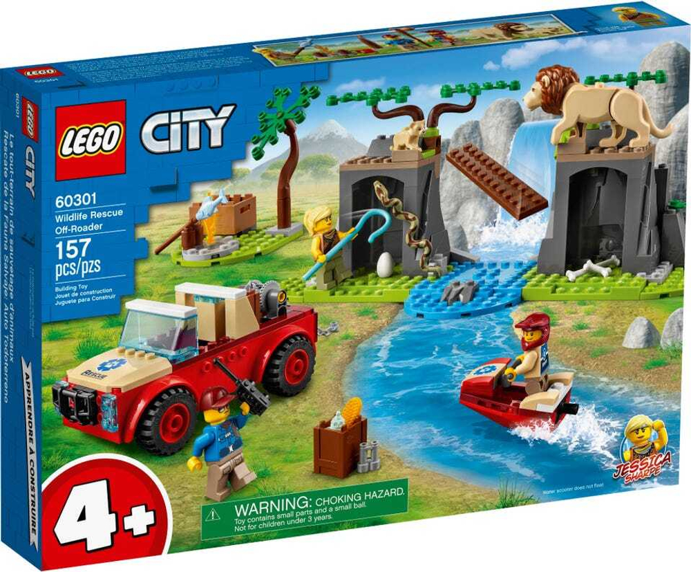 Конструктор LEGO City Спасательный внедорожник для зверей | 60301