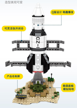 Конструктор Космическая ракета CZ-1 | 203013