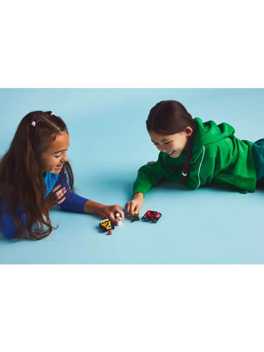 Конструктор LEGO Сity 60458 Гоночный набор миникаров: Пицца против пожарной машины