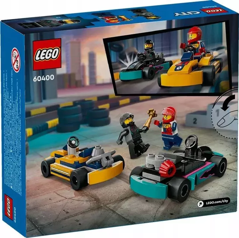 Конструктор LEGO City Картинг и гонщики | 60400