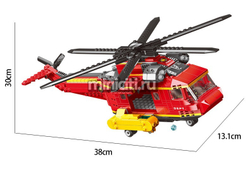 Конструктор Пожарный вертолет | xb-14004