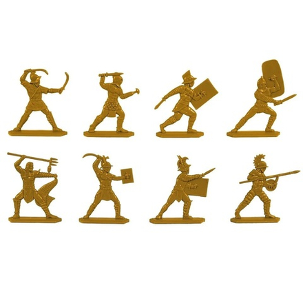 Солдатики "Гладиаторы". Цвет золотой