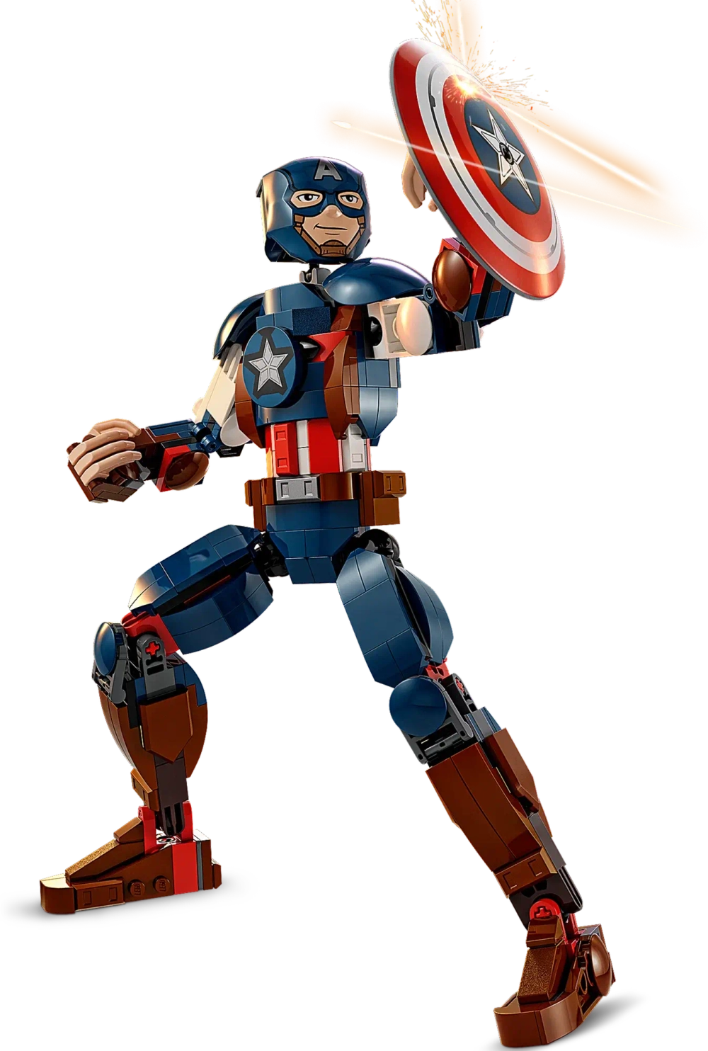 Конструктор LEGO Marvel 76258 Сборная фигурка Капитана Америки