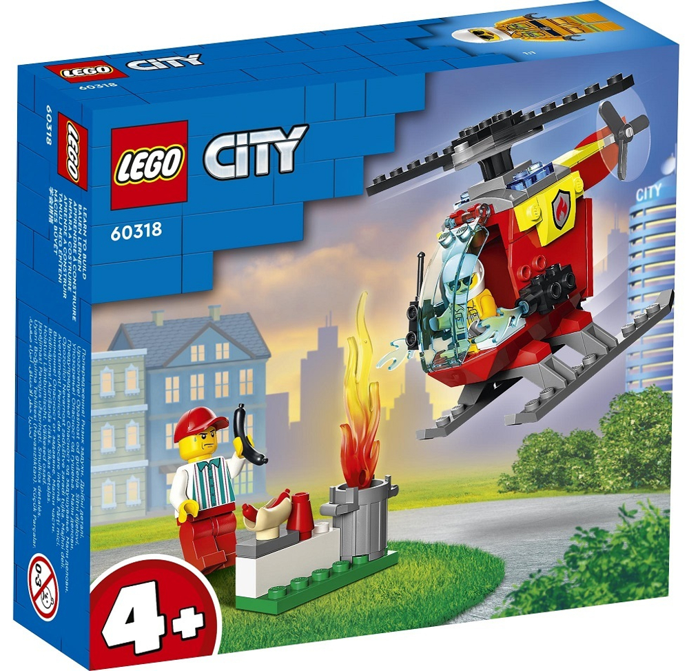 Конструктор LEGO City Fire Пожарный вертолёт |  60318