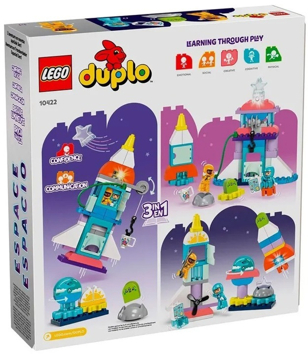 Конструктор LEGO DUPLO Приключения на космическом шаттле 3в1 | 10422