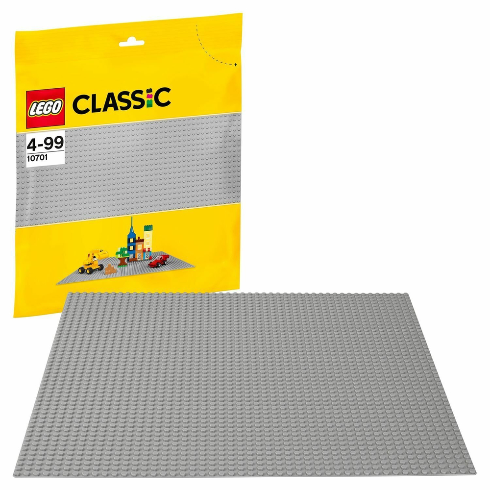 Дополнительные детали LEGO Classic Строительная пластина серого цвета | 10701