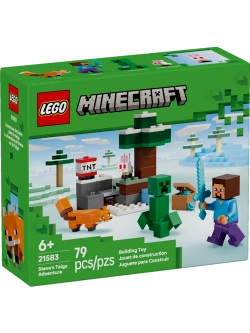 Конструктор LEGO Minecraft 21583 Приключения Стива в тайге