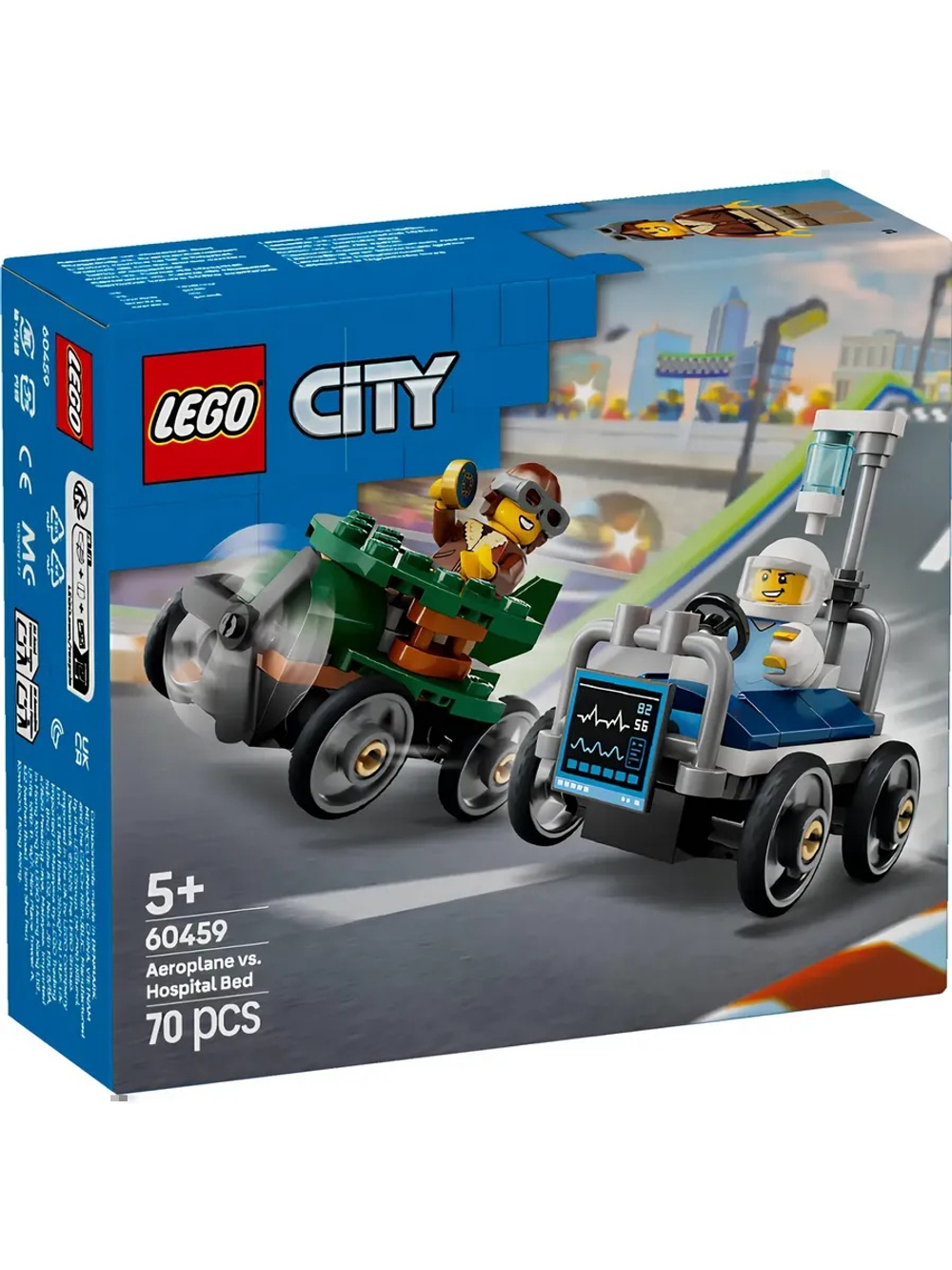Конструктор LEGO City 60459 Самолёт против машины скорой помощи