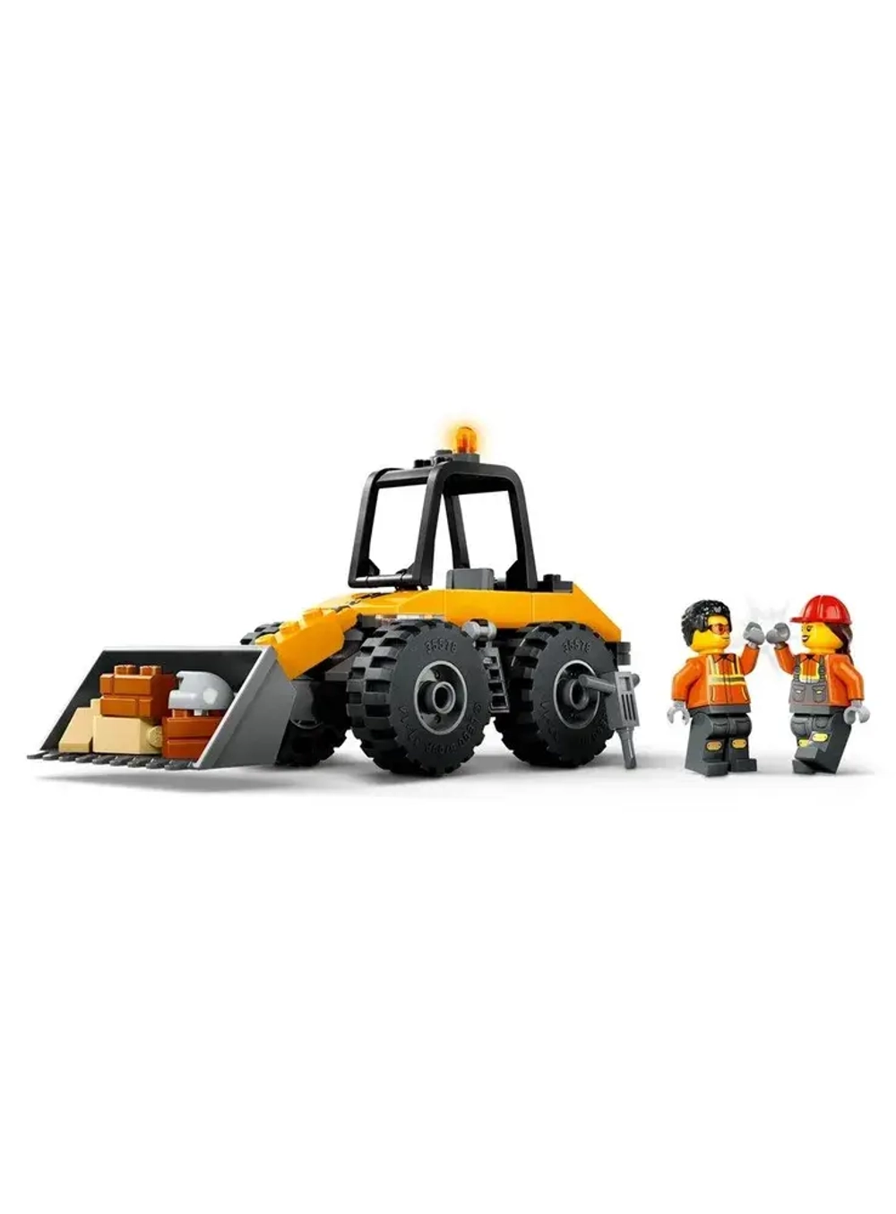 Конструктор LEGO Сity Жёлтый строительный колёсный погрузчик | 60450