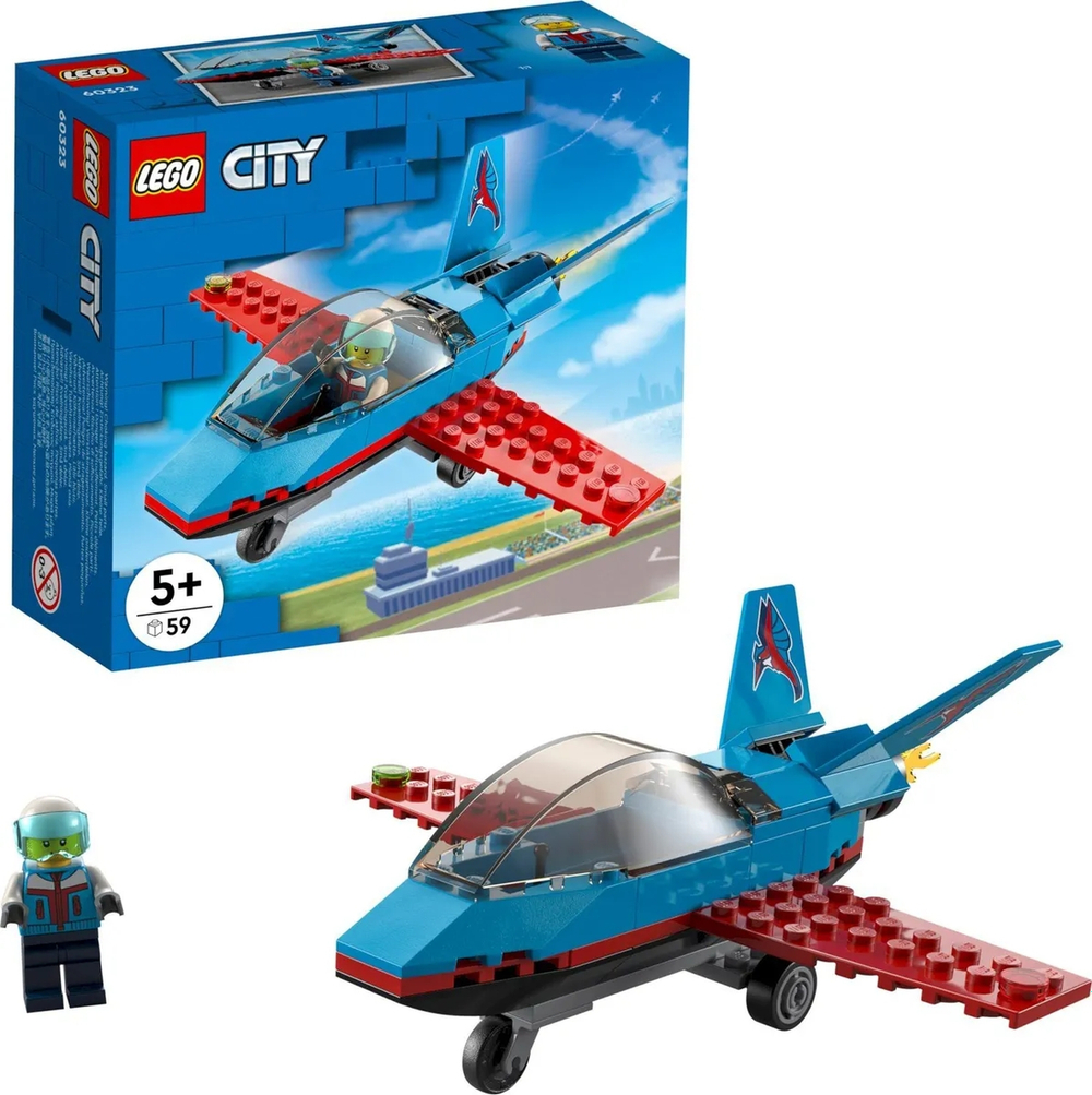 Конструктор LEGO City Great Vehicles Трюковый самолёт | 60323