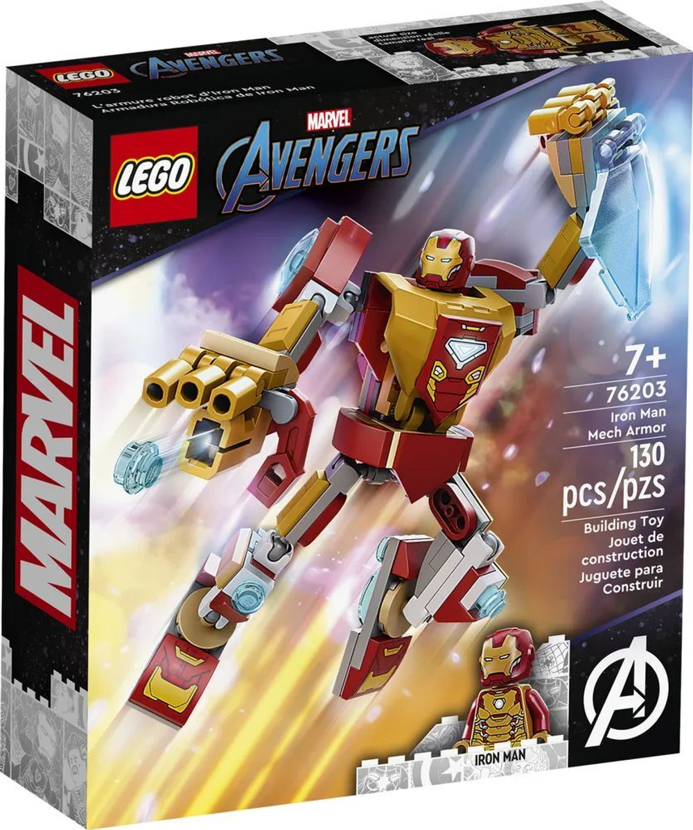 Конструктор LEGO Marvel Avengers Movie 4 Железный человек: робот | 76203:  купить в интернет- магазине Miniciti.ru