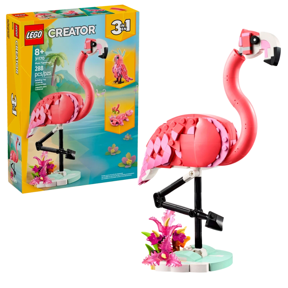 Конструктор LEGO Creator 31170 Дикие животные: Розовый фламинго 3 в 1