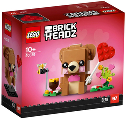 Конструктор LEGO BrickHeadz Мишка на День св. Валентина | 40379