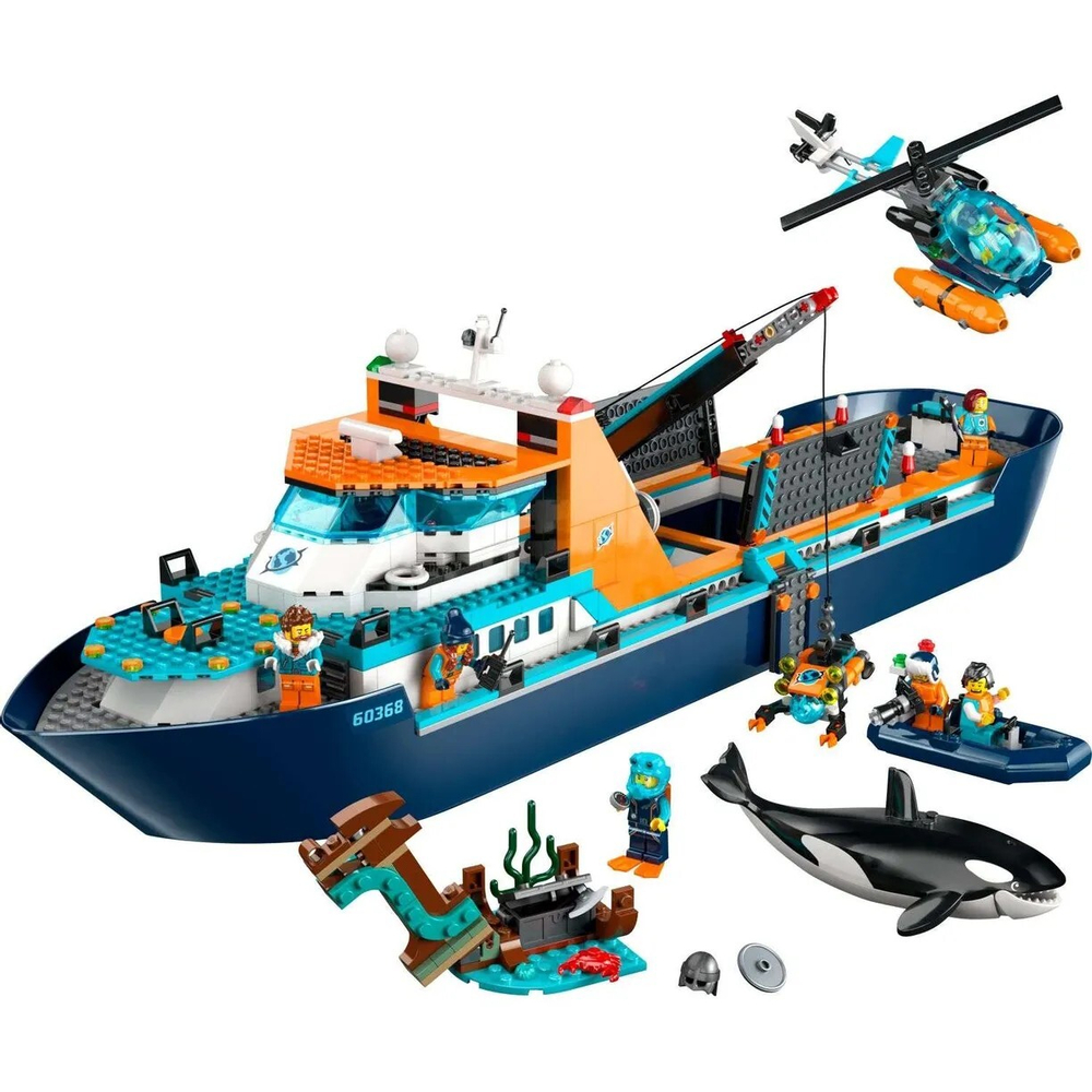 Конструктор LEGO City Arctic Explorer Корабль Исследователь Арктики | 60368