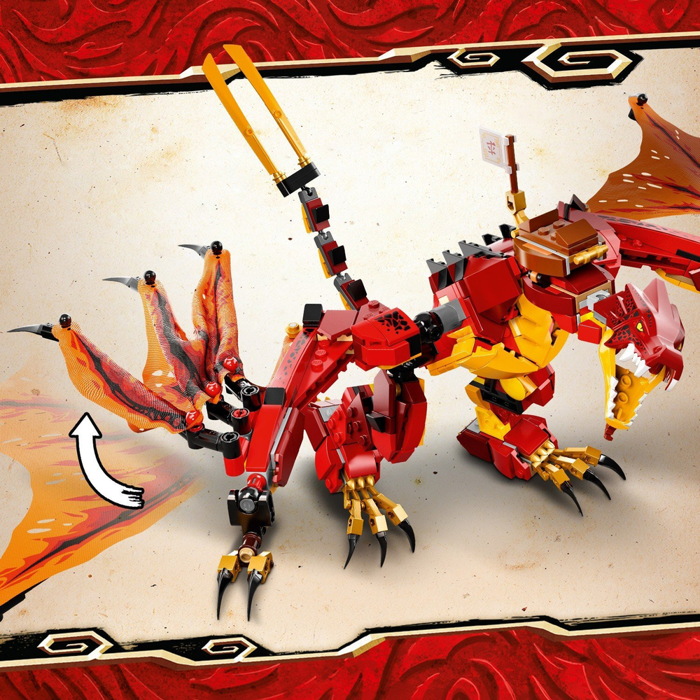 Конструктор LEGO NINJAGO Атака огненного дракона | 71753