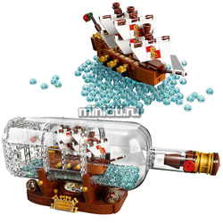 Конструктор Корабль в бутылке - Левиафан | 21313, 16051, 83029