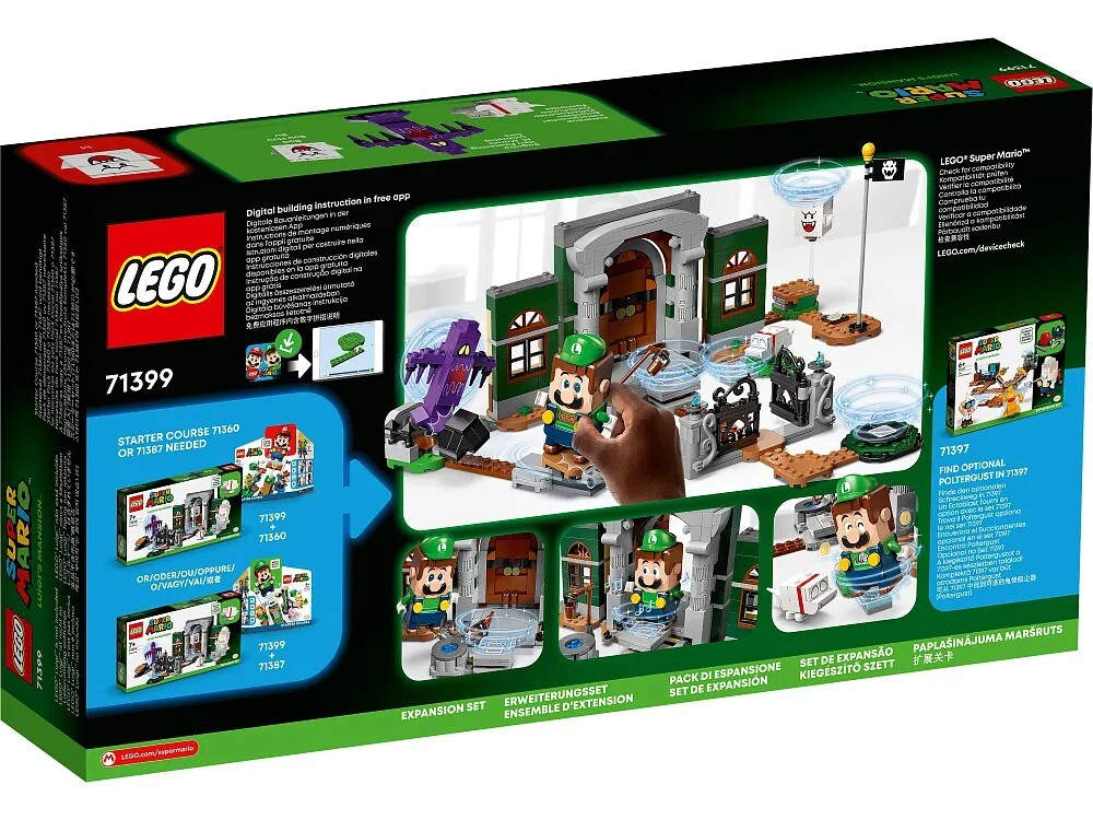 Конструктор LEGO Super Mario Дополнительный набор Luigi’s Mansion: вестибюль | 71399