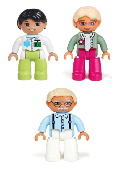 Набор Человечки ДУПЛО DUPLO "СЕМЬЯ ДОПОЛНЕНИЕ" - 3 шт, md1005