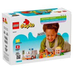 Конструктор LEGO DUPLO Машина скорой помощи с водителем | 10447