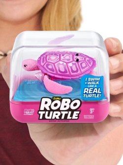 Интерактивная плавающая черепаха ZURU Robo Turtle Alive 7192 розовая