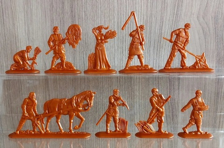 Солдатики "ХЛЕБОРОБЫ". Древняя Русь. Цвет медный