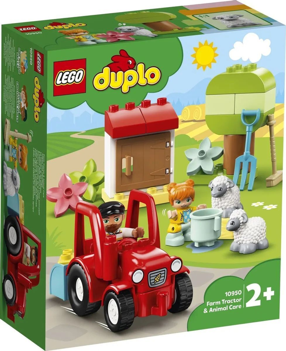 Конструктор LEGO DUPLO Фермерский трактор и животные | 10950