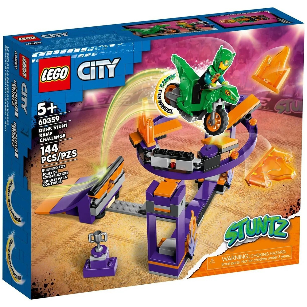 Конструктор Lego City Испытание каскадеров с трамплином и кольцом | 60359