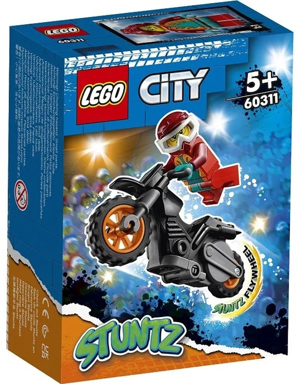 Конструктор LEGO City Stuntz Огненный трюковый мотоцикл | 60311