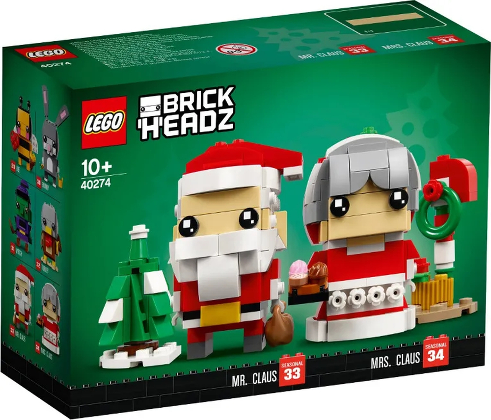 Конструктор LEGO BrickHeadz Семья Деда Мороза | 40274