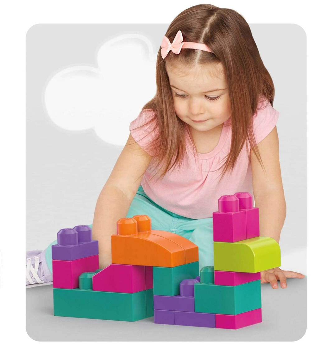 Конструктор MEGA BLOKS Мой первый конструктор, розовый | DCH55 / CYP67