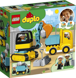 Конструктор LEGO DUPLO Грузовик и гусеничный экскаватор | 10931