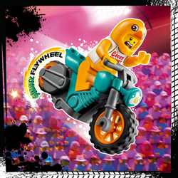Конструктор LEGO City Stuntz Трюковый мотоцикл с цыплёнком | 60310