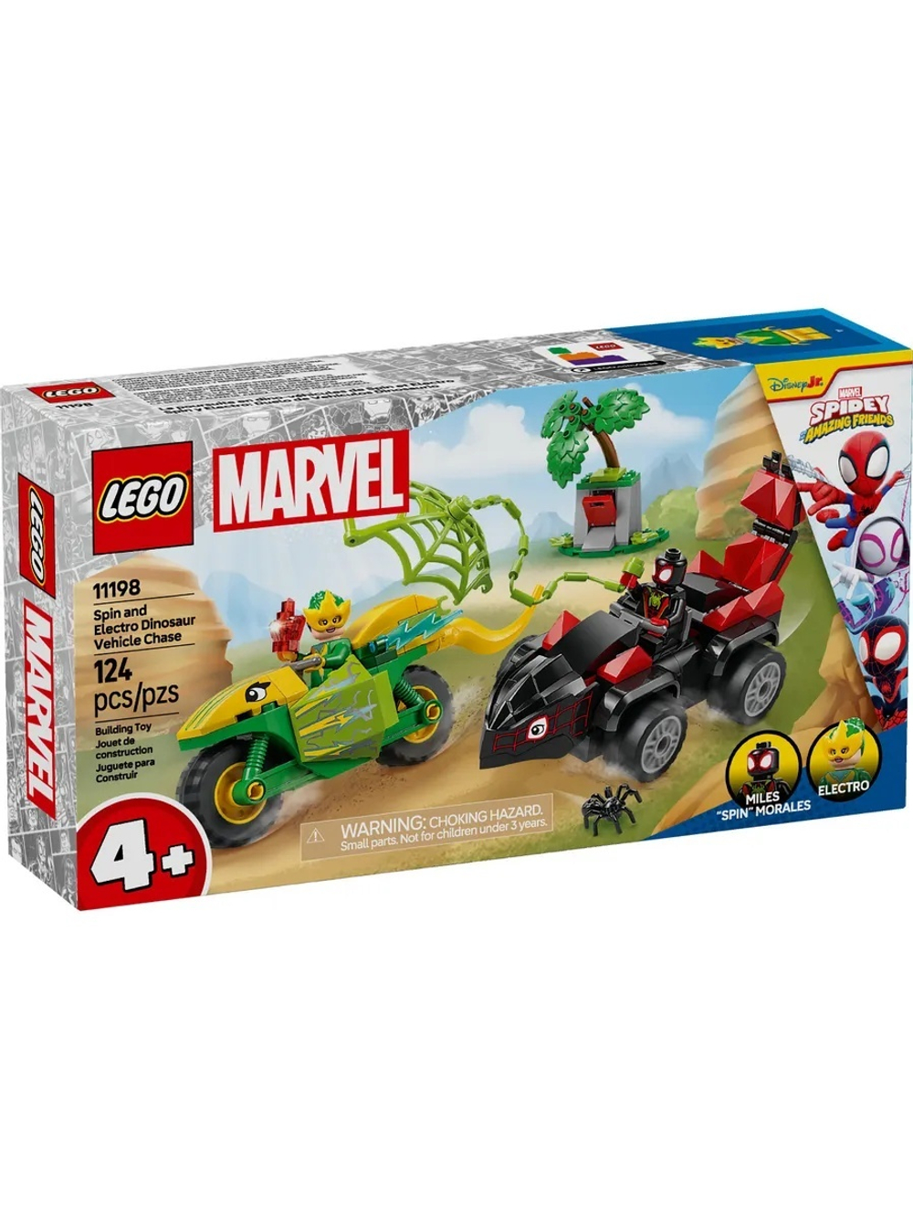 Конструктор LEGO Marvel 11198 Дино-гонщики Спин и Электро