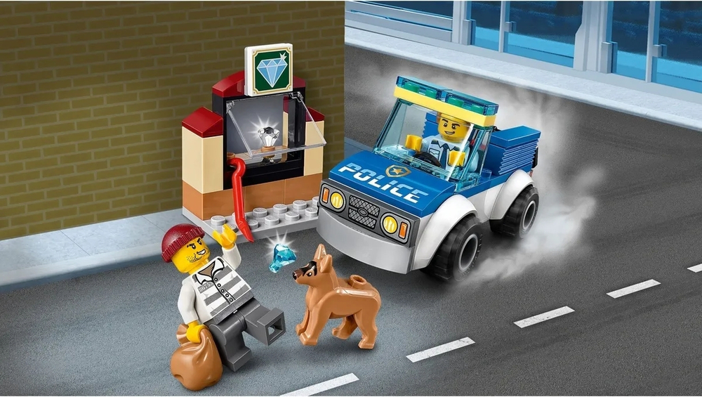 Конструктор LEGO City Police Полицейский отряд с собакой | 60241