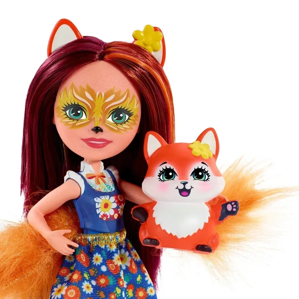 Кукла Enchantimals Фелисити Лис и Флик с питомцем | DVH87 / FXM71