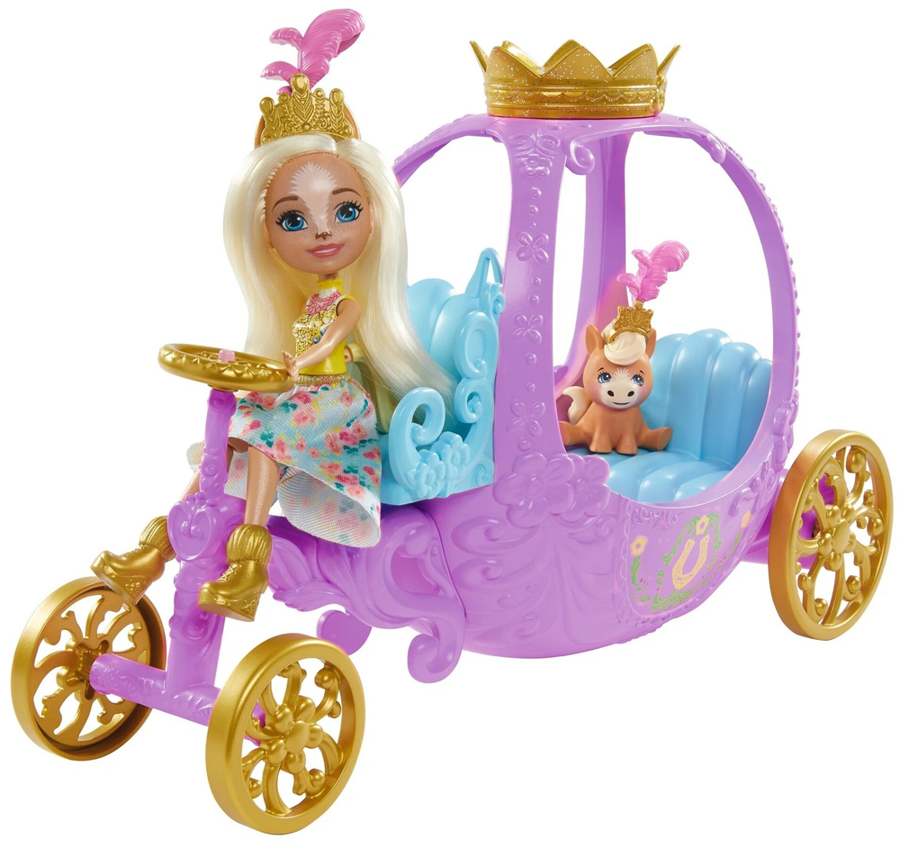 Набор игровой Enchantimals Королевская карета с куклой и аксессуарами | GYJ16