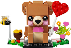 Конструктор LEGO BrickHeadz Мишка на День св. Валентина | 40379