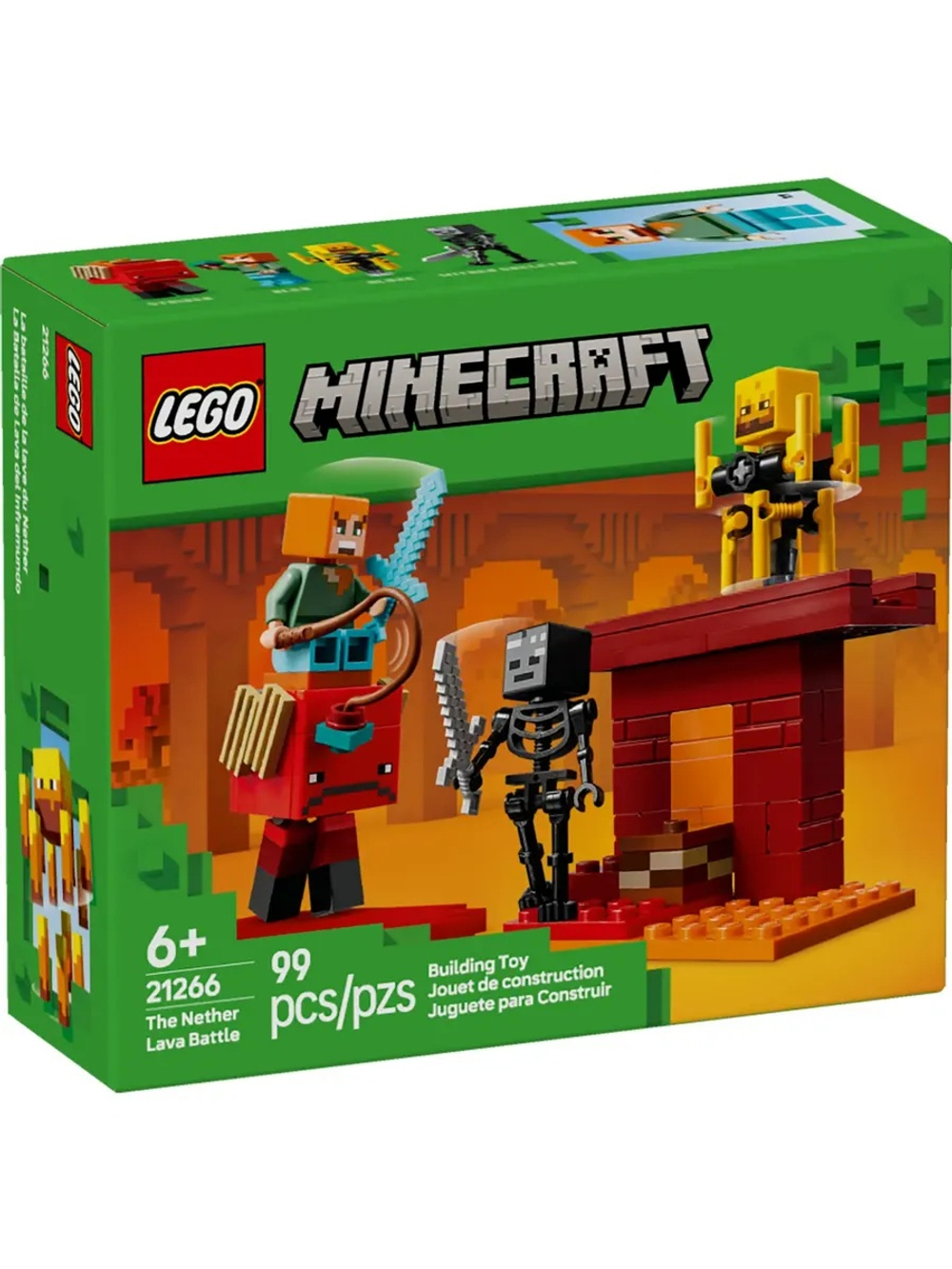 Конструктор LEGO Minecraft 21266 Битва за лаву Нижнего мира