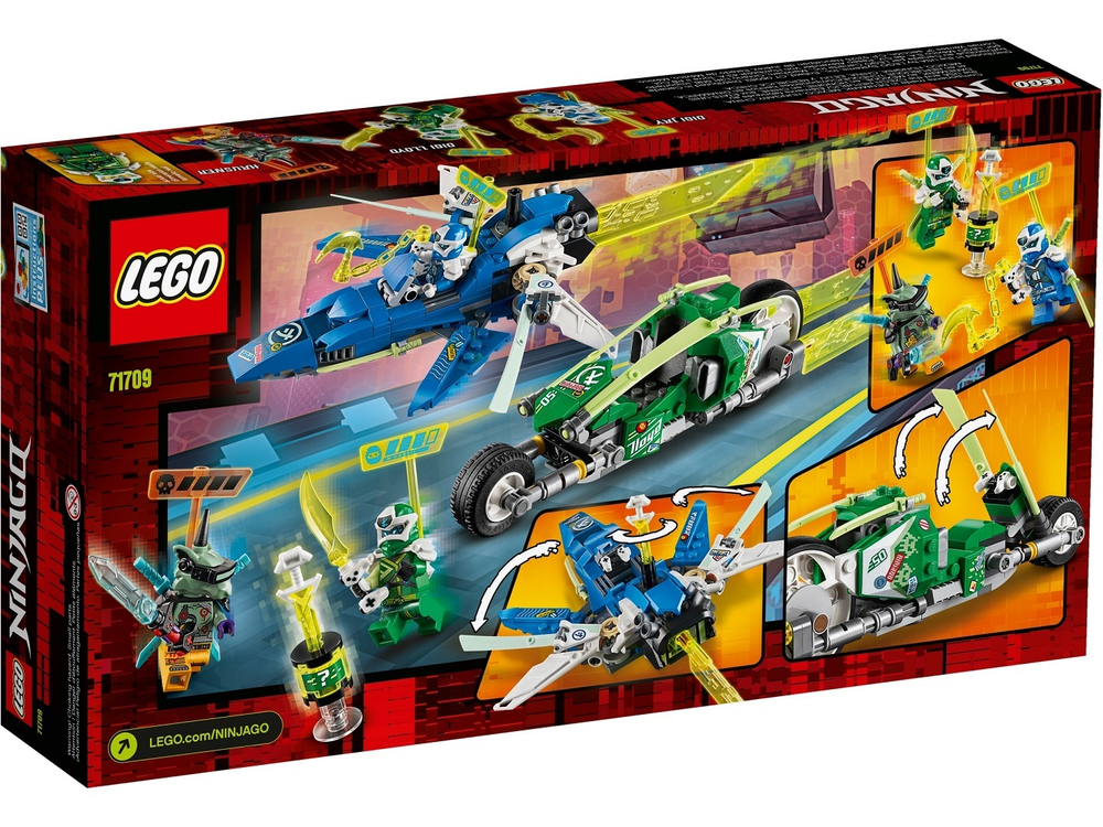 Конструктор LEGO Ninjago Скоростные машины Джея и Ллойда | 71709