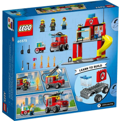 Конструктор Lego City Пожарная часть и пожарная машина | 60375