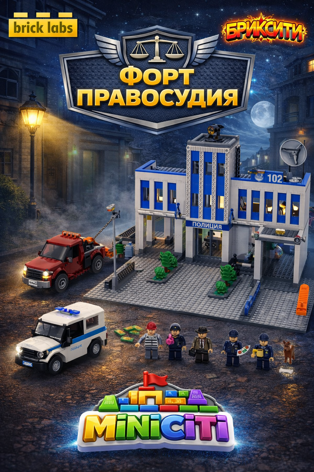 Конструктор Brick Labs Бриксити AB-1308 Форт правосудия