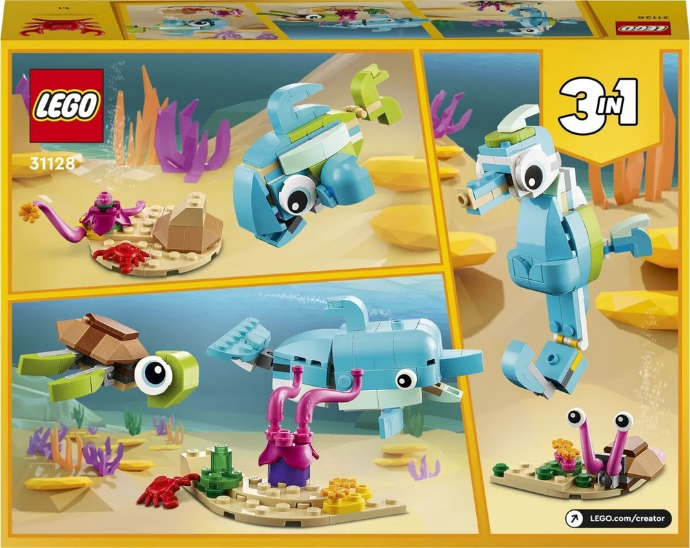 Конструктор LEGO Creator Дельфин и черепаха | 31128