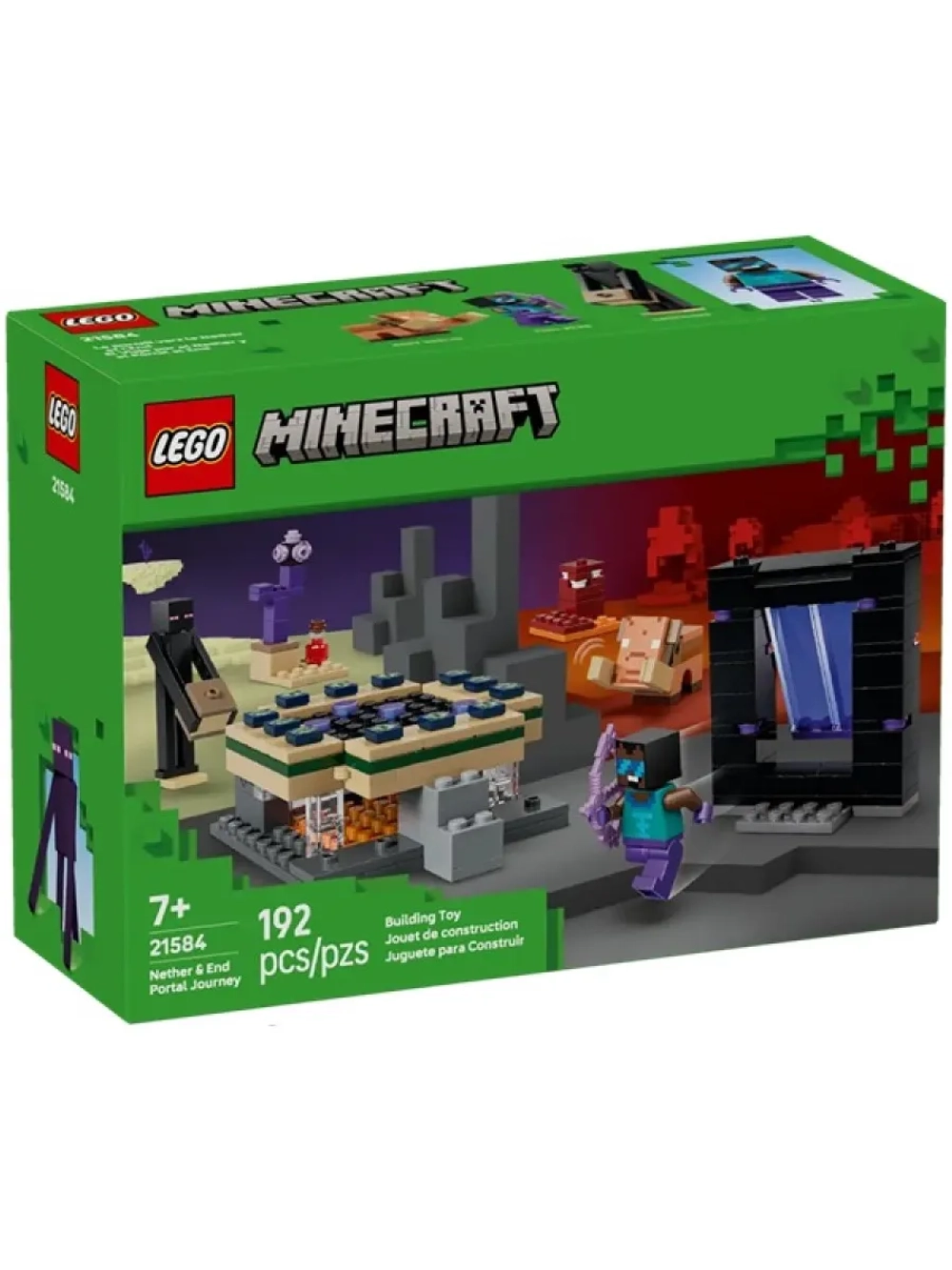 Конструктор LEGO Minecraft 21584 Путешествие к Нижнему миру и порталу Края