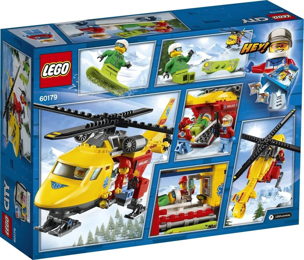 Конструктор LEGO City Вертолёт скорой помощи | 60179