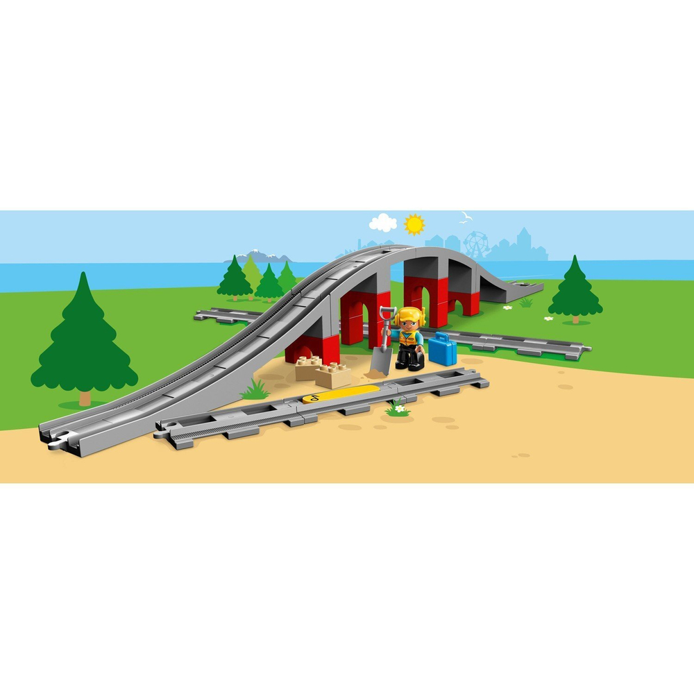 Конструктор LEGO DUPLO Town Железнодорожный мост | 10872